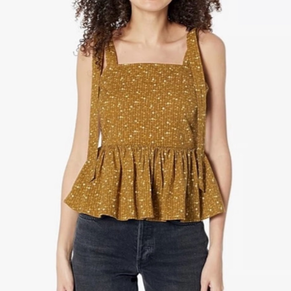 Madewell Women’s Rosalie Tie Strap Top in
Daisy Stitch NWT